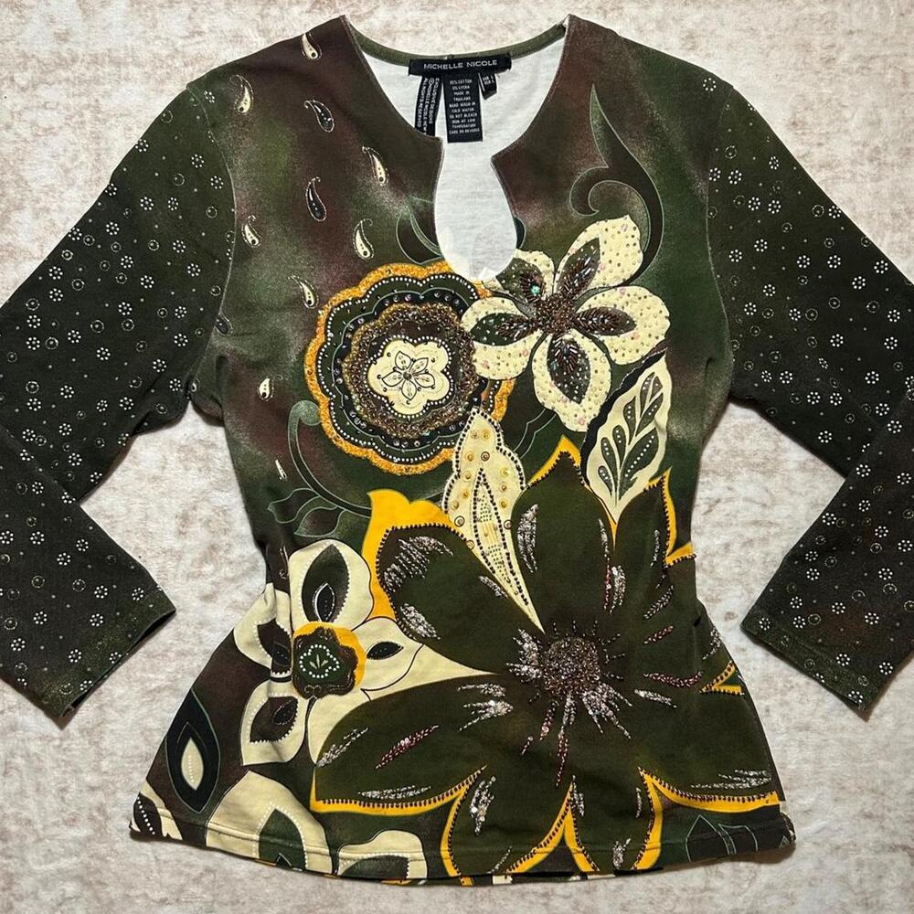 Y2k michelle nicole floral print